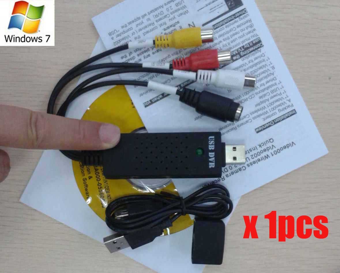 1pcs free shipping usb vhs to dvd converter adapter video capture .