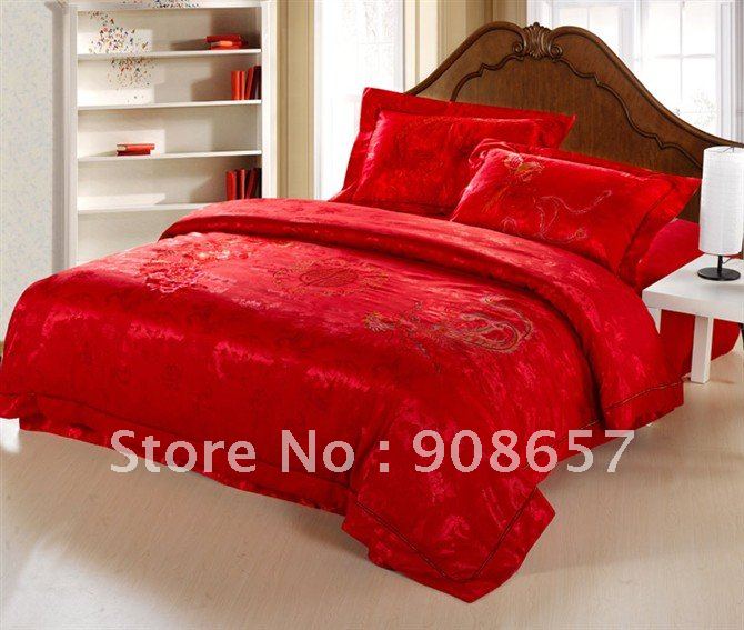Shop Popular Red Satin Duvet Cover from China | Aliexpress
