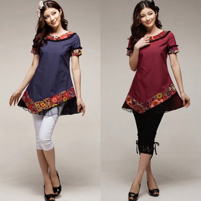 Trendy  Size Clothing Cheap on Pretty Women Clothing Plus Size Tops Wholesale And Retail Liyou1672