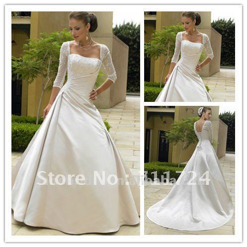 Corset Dress on Corset Lace 3 4 Sleeve Wedding Dress Picture In Wedding Dresses From