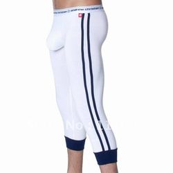 Super comfortable Man's sleep trouser /Free Shipping/Men's Bloom boomboom /long underwear/big sac /two colors/white(China (Mainland))
