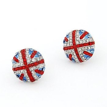 ... Fashion? Olympic Games Crystal rhinestone Lovely British flag Earrings