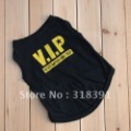 Factory outlet!2012 Pet Dog Clothes VIP PUP Word size XS L Cute Funny Apparel Coat . Cat shirt .vest.10pcs/lot +free shipping!