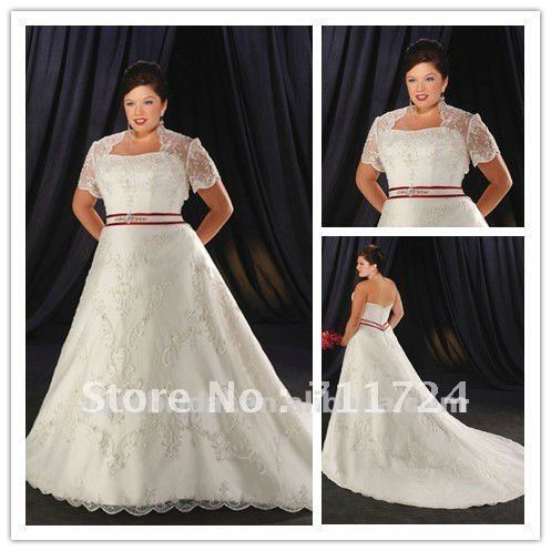 White Lace Dress on Picture About Off White Organza Plus Size Wedding Dress Free Lace