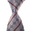 Hot!1PCS Free shipping or mix orders wholesale Stripe Arabesquitic Gray Woven Men's tie Neckties+New designer-0229