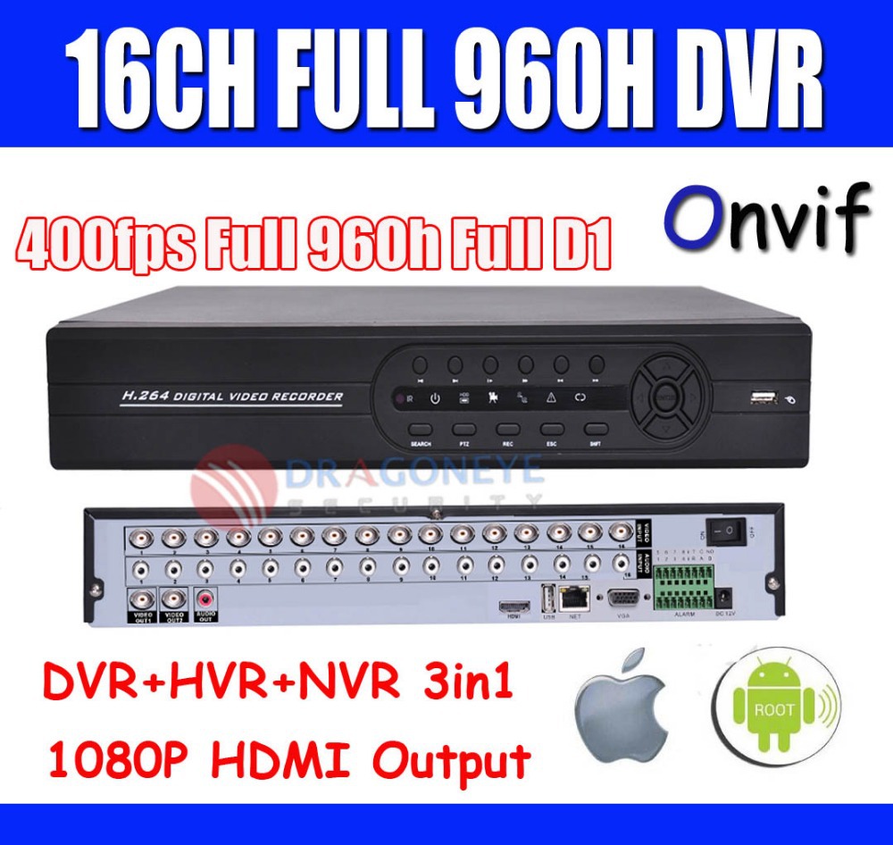 Купить HDMI 16-канальный полный 960h cctv dvr рекордер full d1 dvr ...