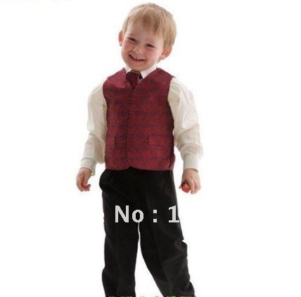 Boys Dress Shirts on Boy S Vest Dress Boys Attire Vest Wedding Party Five Piece With Shirt