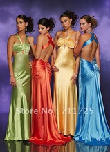 2012 Wholesale Discount Simple Classic Summer Sexy Mature V-Neck Sweetheart Pleated A-Line Satin Sweet Train Quinceanera Dresses