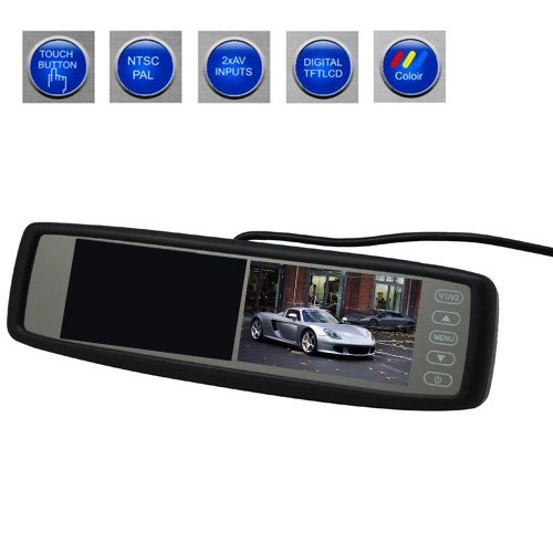 4.3" TFT LCD DVD VCD TV Car Reverse Rear View Color Mirror Monitor(China (Mainland))