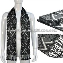 100 viscose gray tone men s worm scarf NL 1839