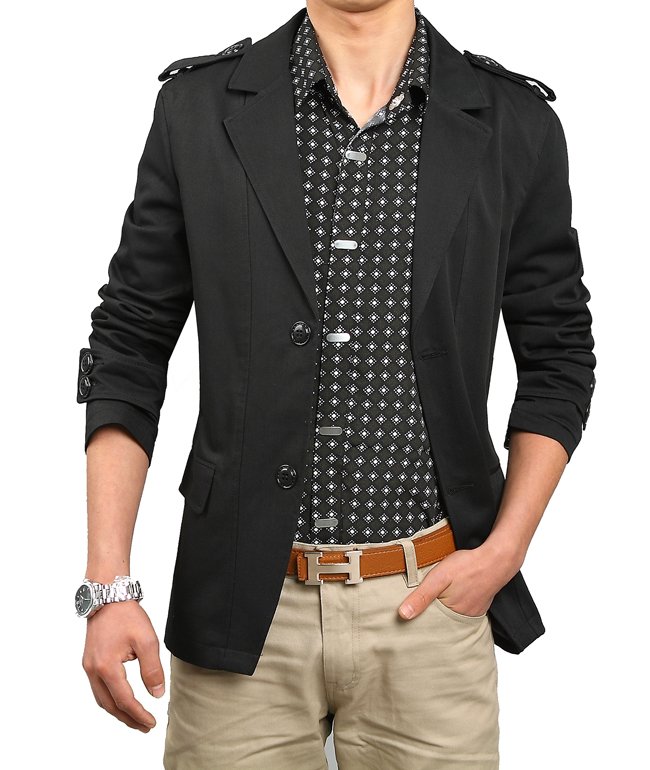Fashion Men'S Jacket Outerwear Leisure Jackets Slim Style Suits
