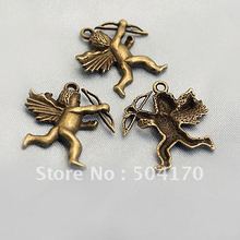 26*26mm Cupid Fashion DIY Bracelet Finding Jewelry Spacers 300pcs/lot Wholesale CXY190
