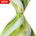New!1PCS Free shipping or mix orders wholesale Green White StripeSilk Classic Woven Men tie Neckties-0208