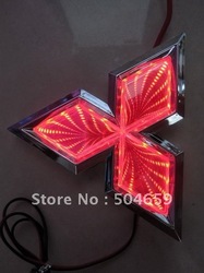 MITSUBISHI 3D Laser LED light Car logo Badge Rear Emblem Running Light(China (Mainland))
