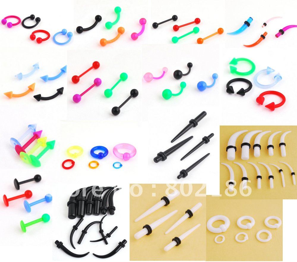 Fashion Body Jewelry Bulk Lot 239pcs Mix Size/Design Lip,Ear & Navel Resin Fashion Body Jewelry Bulk Lot 239pcs Mix Size/Design Lip,Ear & Navel Resin