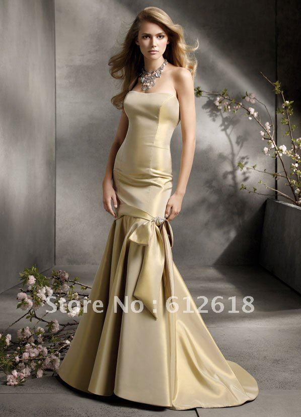 Gold Bridesmaid Gown