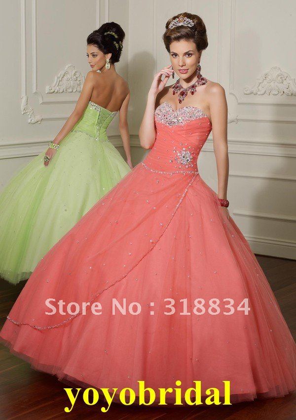 Peach Quinceanera Dresses