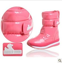 Free Shipping 2013 new 4 color RUBBER DUCK Snow Boots Warm waterproof women s boots winter
