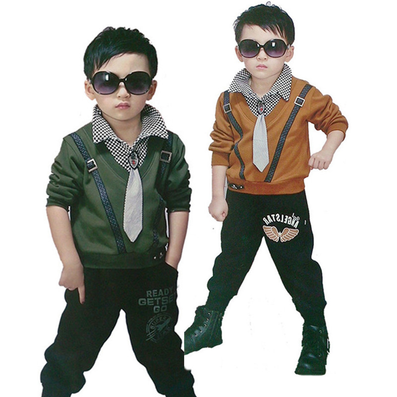 New arrivals 2012 tie children s clothing autumn and winter clothes sports casual set boys fashion 2013 Cute  kids clothes