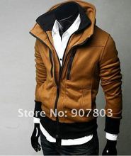 Free shipping Men’s Jacket Slim Sexy Hoody Jacket High collar coat Men’s Winter Clothes WT1303