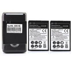 NEW 2x 1500mAh Battery +Charger For HTC desire Z,T-mobile G2,G11,G12,S510e,G15,C510e T8686,incredible S,Desire S,Saga,Desire 2(China (Mainland))
