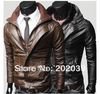 Wholesale - New Fashion Men's Slim turndown washing PU Leather Leather motorcycle Jackets Coat Outerwear