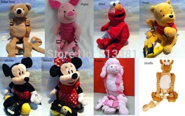 10pcs/lot Harness Buddy 10 designs for Option/2-in-1 Baby Harness Backpacks/Baby Reins with Safty Straps Goldbug Free Shipping(China (Mainland))