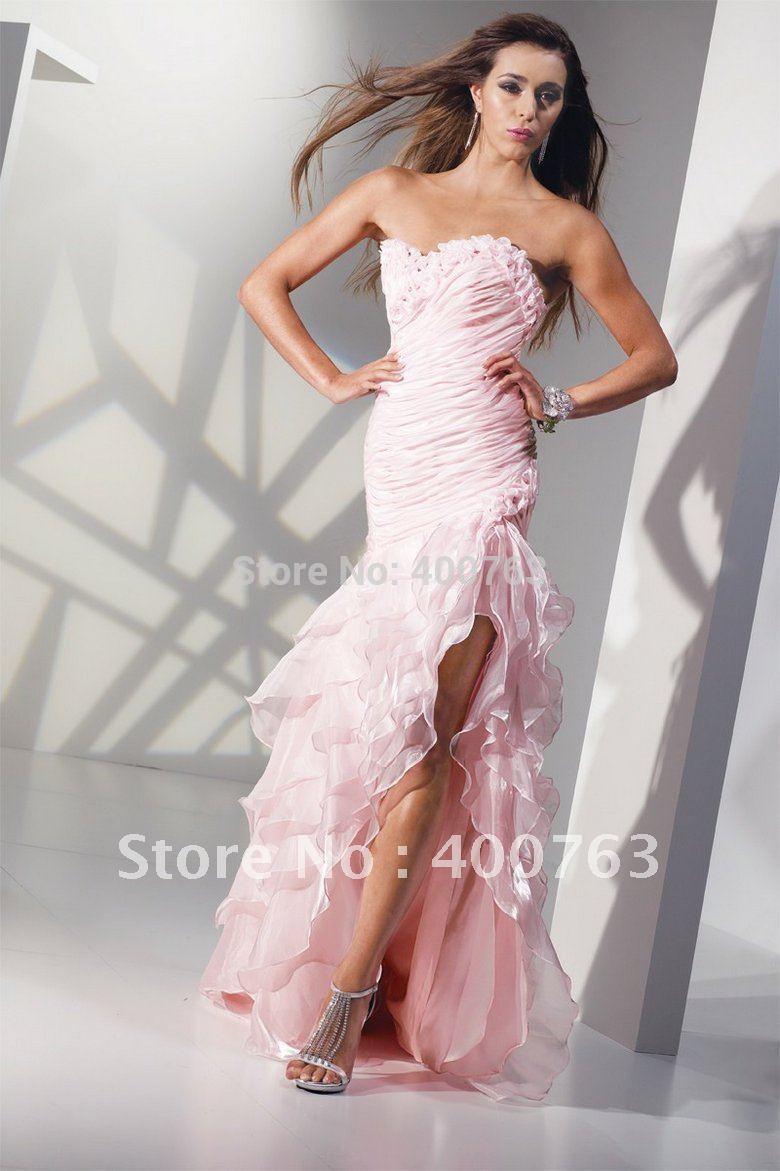 Light Pink Mermaid Prom Dresses