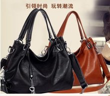 2012 new tide, the ladies’ bag joker shoulder bag oblique satchel han2 ban3 fashion black bale
