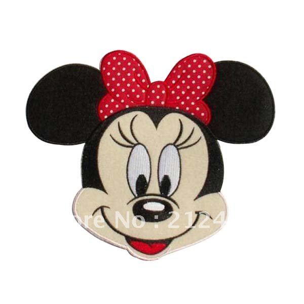 Fashion And Lovely Embroidery Iron On Mickey Mouse Patch Applique Label Badge FREE SHIPPING Wholesale And Custom Are Welcome