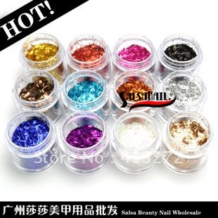 Nail  Accessories on Nail Art Supplies Wholesale Adornment Flash Powder Shredded Green