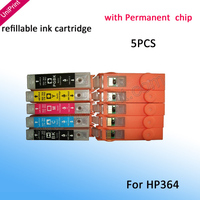 Refillable Ink Cartridges for HP 364 HP364XL with new ARC chip  B109 B110 B209 B8550 B8553 B8558 C309 C5300 C5380 C6300 D5400