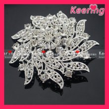 Wholesale rhinestone metal brooches 50pcs/lot free shipping  #WBR-1087