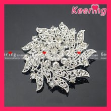 Free Shipping Sparkle Rhinestone Crystal Flower Rhinestone Brooch Wedding Broach Gift Wedding Invitation Brooch WBR 1087