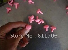 free shipping 300pcs lot 2 15 13mm Pink PLASTIC SAFETY nose with washers toy accessories