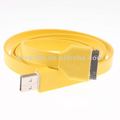 1M 6Pin Noodle USB Cable for iPhone,100pcs/Lot,High Quality,free shipping