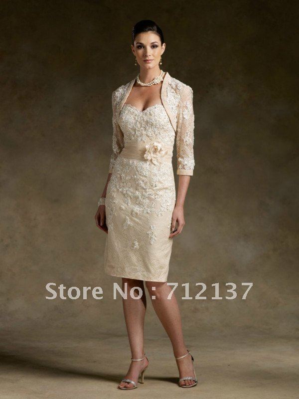 Compra vestido de novia corto madre online al por mayor de