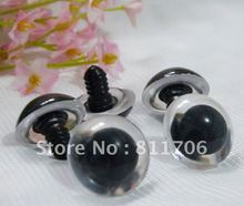 24mm clear color round toy animal safety plastic eyes for plush bear toy findings washers K