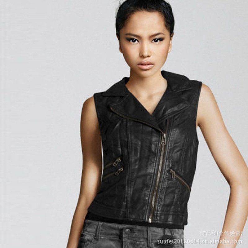 Girls Leather Vest