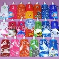 Free shipping 30pcs/lot Portable type water bottle/collapsible 480ml