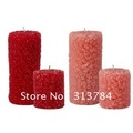 Free Shipping/Rose cylindrical candle / wedding candles / small size