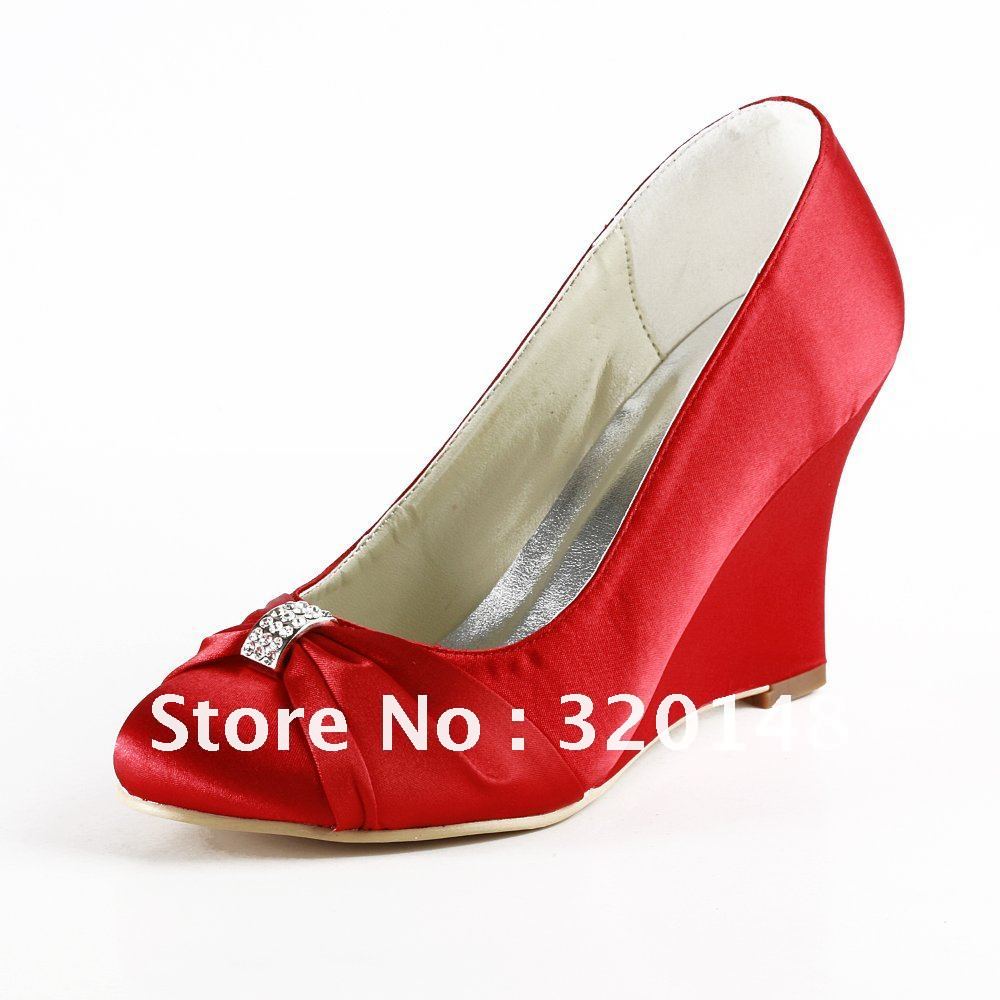 Red Rhinestone Heels