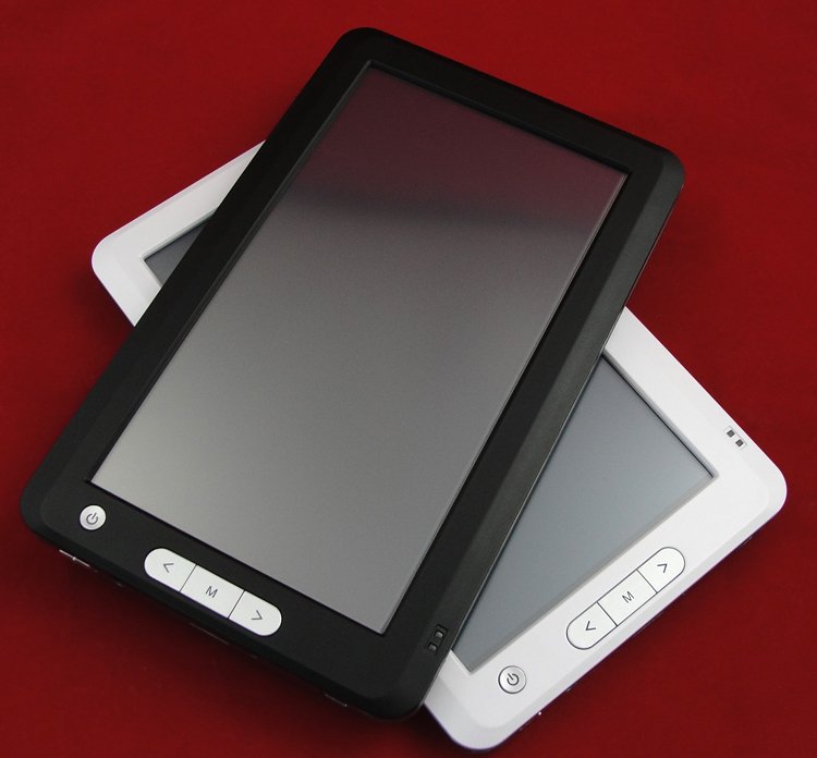 ... boeken touch screen 7 inch 800* 480 720p pdf ebook reader, witte/zwart