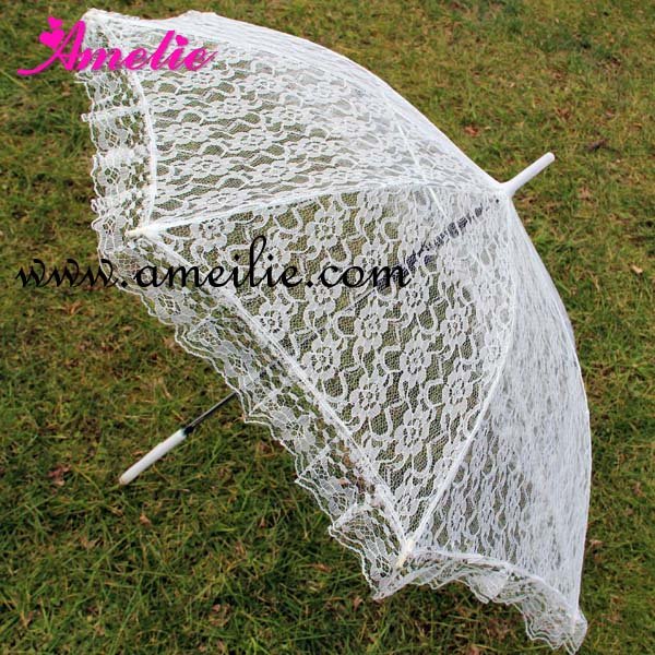 White Lace Umbrella Wedding(China (Mainland))