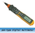 New pen-type Digital Multimeter Auto range Ammeter Voltmeter Free shipping