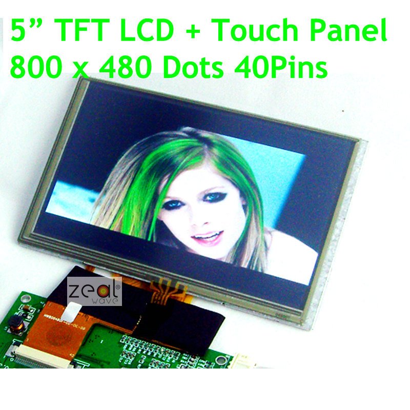  5 5 0 inch 800x480 Dots TFT Resolution 40Pins LCD Display Module Touch Screen Panel