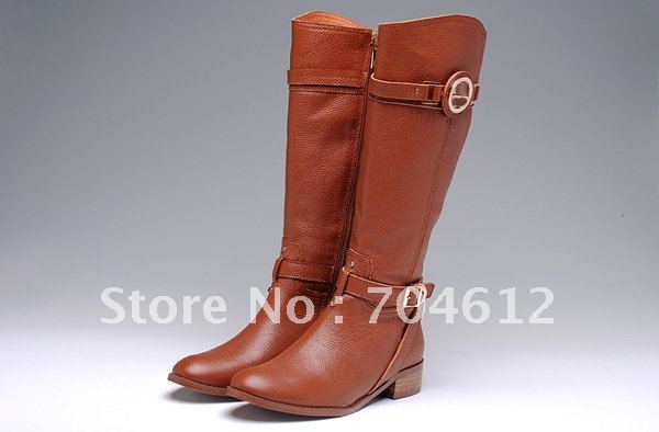 Picture suggestion for Brown Boots For Women Flat