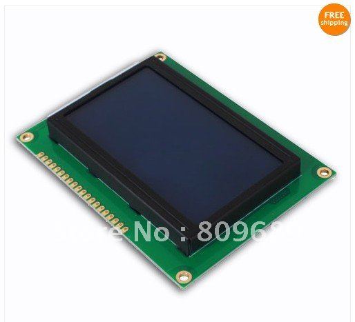 LCD12864 LCD Display Module Blue Screen w/ Backlight ST7920 Controller(China (Mainland))