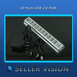 10 Ports USB 2.0 HUB High Speed AC Adapter SPC-0141(China (Mainland))