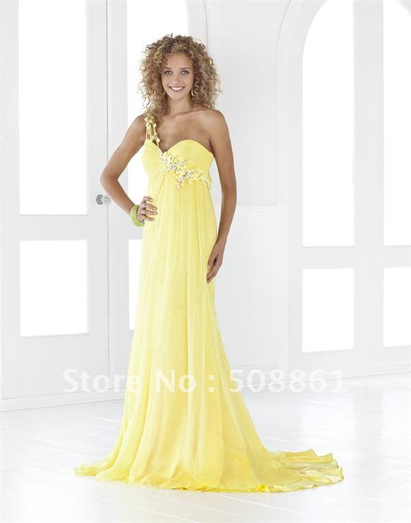 ... -one-shoulder-strap-cute-yellow-chiffon-prom-dresses-under-100.jpg